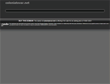Tablet Screenshot of coloniatovar.net